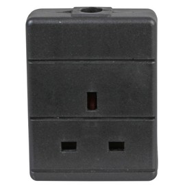 1 Gang Socket - Black, Power Outlet Strips Electrical, Qty X 1