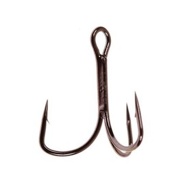 Gamakatsu Extra Wide Gap Treble Hook-12 Per Pack (Bronze, 6)