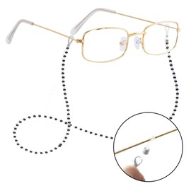 Tongcloud 8pcs Old Lady Costume Set 100 Days of School Old Lady Wig Grandma Wig Caps Glasses Eyeglass Chain Set for Women(Brown)