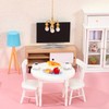 Zerodeko Mini Chandelier 2-Pack Dollhouse Ceiling Lights Hanging Lamp Accessories