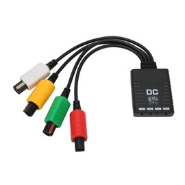 BT Wireless Handle Converter Controller Adapter for Dreamcast Console, 4 Player BT Controller Converter, Easy Plug and Play