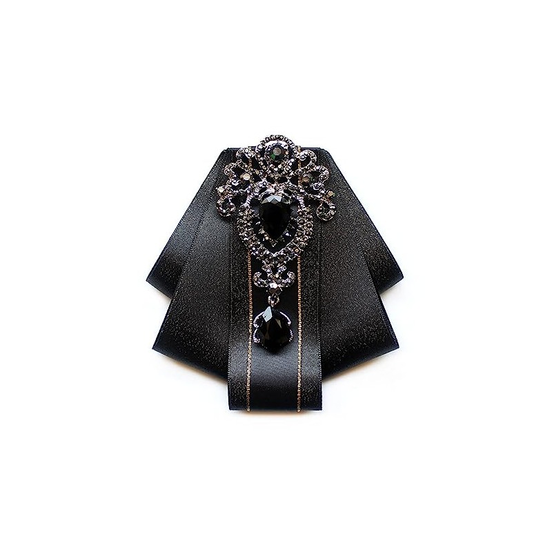 FYBownot Sparkly Bowtie, Unisex, Uniform Ribbon, Ribbon Tie, Pin +