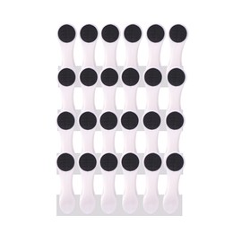 24 Clothes Pegs with Spiral Springs and Soft Grip Soft Grip Soft Touch White Anthracite