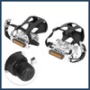 INFINAUTO Pair Bicycle Pedals with Toe Clip Foot Strap Reflective