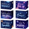 Affrolling 36 Pcs Inspirational Privacy Folders Bulk for Students Cardboard