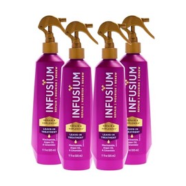 Infusium Repair And Replenish Leave-In Treatment - Hair Spray with Niacinamide, Argan Oil, and Ceramides - Strengthens and Nourishes - 4 pc