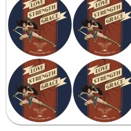 Wonder Woman Movie Love, Strength, Grace Planner Calendar Scrapbooking Crafting Stickers