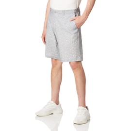 Jack Nicklaus - Pantalones Cortos de Golf con Parte Delantera Plana para Hombre con Cintura Activa, Sleet, 40