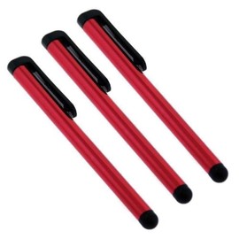 Premium 30 Pack Stylus Compatible with Celkon C7060 Custom Digital Slim Touch Pen for Your Capacitive Touch Screen! (RED)