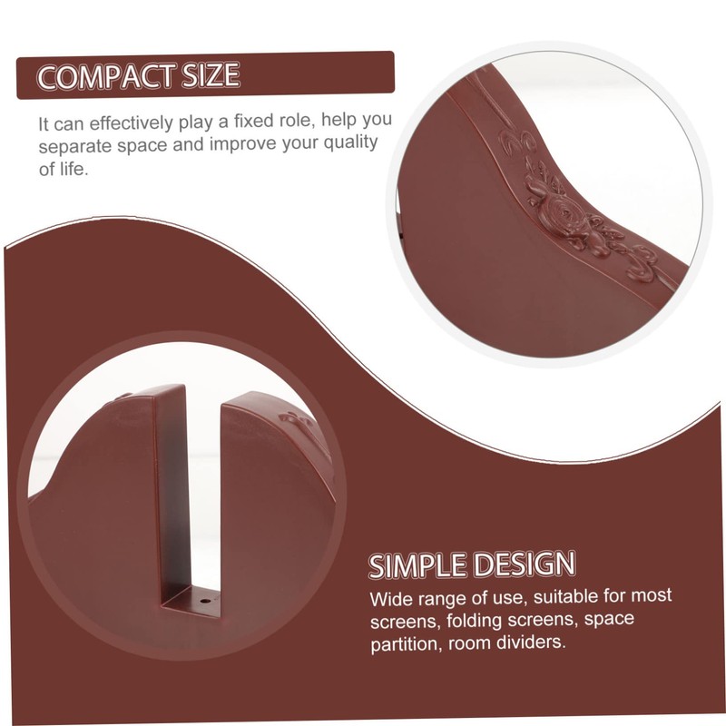 DOITOOL Folding Screen Stand Base for Privacy Screens Wooden Room