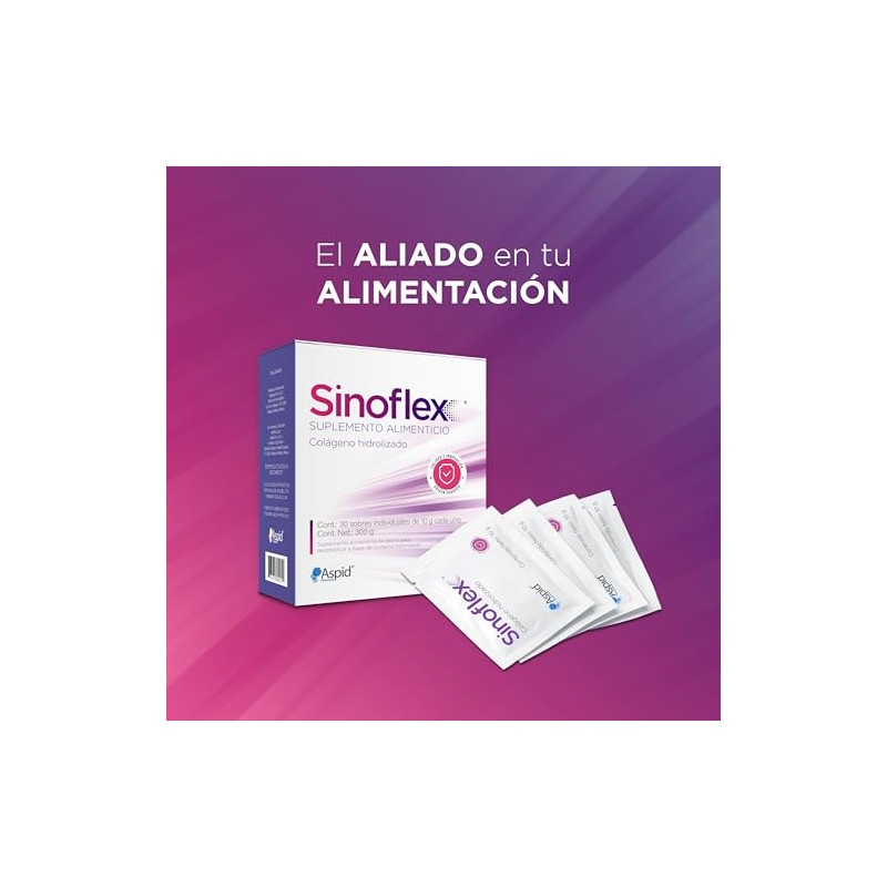 Sinoflex colágeno hidrolizado 30 sobres de 10g c/u