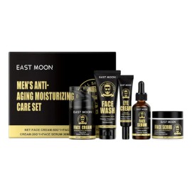 Kit Cuidado Facial Hombre East Moon Antiedad Hidratante