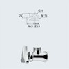 Kakudai 787-101-13 Angle-Type Stop Faucet Body