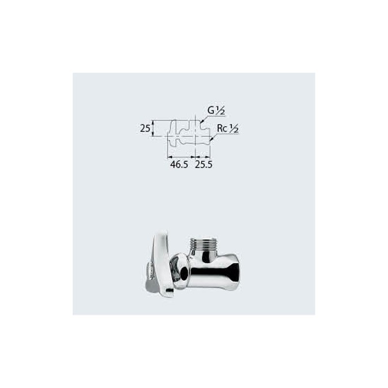 Kakudai 787-101-13 Angle-Type Stop Faucet Body