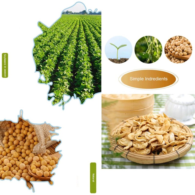 Mkostlich Dried Soy Strips, 1.10Lb Soy Beans Strips, Chinese Soybeans