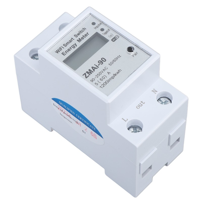 Single Phase Energy Meter WiFi Metering Switch Electric Meter APP