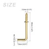 METALLIXITY 25pcs 36mm L Shaped Hooks Ceiling Hooks Metal Right