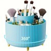 360° Rotating Makeup Brush Organizer for Vanity – 5-Compartment PP