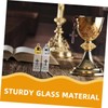 NOLITOY 2PCS Holy Water Bottles Baptism Containers with Cross Design