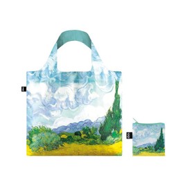 LOQI Museum Reusable Shopping Bags (Set of 3), Almond Blossom, Starry Night, Wheat Fields, (Set of 3), Blossom, Starry Night, Wheat Fields_1, One size