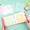 111PCS/Sets 6"x6" Cookie Stencil Storage Binder, Die Cuts and Stamps
