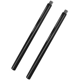 Artigarden Outdoor Shepherd Hook Flexible Extension Poles, 2 Packs, Bright Black
