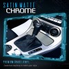 Solutions 60"x72" In Silver Satin Matte Chrome Metallic Vinyl Wrap