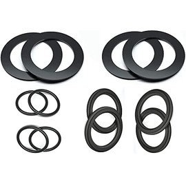 Ynxgzcan 25076RP Washer and Ring Kit for 1-1/2in Fittings, O-Ring Rubber Washer for Intex Pool Plunger Valves and Intex Replacement Gasket 10745, 10262 and 10255 (12 pcs)