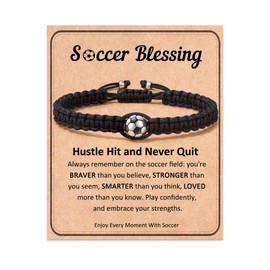 FYUKISS Soccer, Soccer Gifts, Soccer Bracelets Accessories Stuff for 7/8/10/11/12/13 Year Old Teen Son Grandson Friend Gift Ideas