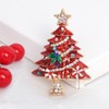 Minicoco Rhinestone Christmas Tree Brooch, Christmas Brooch Pin for Xmas