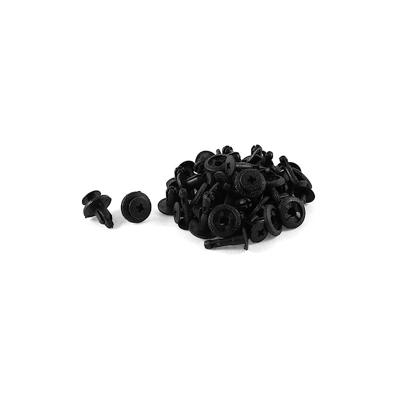 30 Pcs 6mm Hole Trim Panel Plastic Push in Rivets