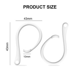 TSHAOUN 4 Paar Anti-Verlust-Ohrbügel aus Silikon, sichere Ohrbügel, kompatibel mit Pro 3 & 2 & 1, für Sport, Laufen, Übungen.