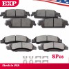 EXPPOWER Front and Rear Ceramic Brake Pads For Chevy Suburban