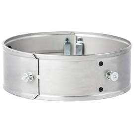 BBQ-Toro Stainless steel power ring for rocket stove, diameter 25-35 x 8.5 cm, smokeless flame without sparks, effectively supports cooking process, easy to adjust for optimal heat distribution