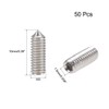 uxcell 50Pcs M3x10mm Internal Hex Socket Set Grub Screws Cone