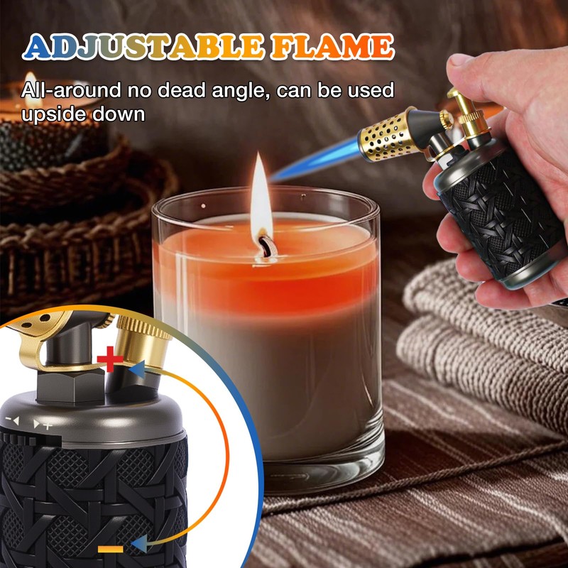 Blow Torch, Professional Kitchen Cooking Butane Torch with Safety Lock