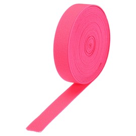 MECCANIXITY Cintas Elásticas para Coser 2cm 5 Yardas/15 Pies Rojo Rosa Carrete de Elástico de Punto Alta Elasticidad para Pelucas, Cinturones, Pantalones