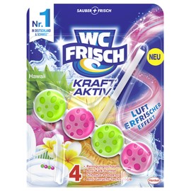 WC Frisch Kraft Active Fragrance Rinser Holiday Dreams Hawaii with Air Freshener Effect, 4 (4 x 1) Items