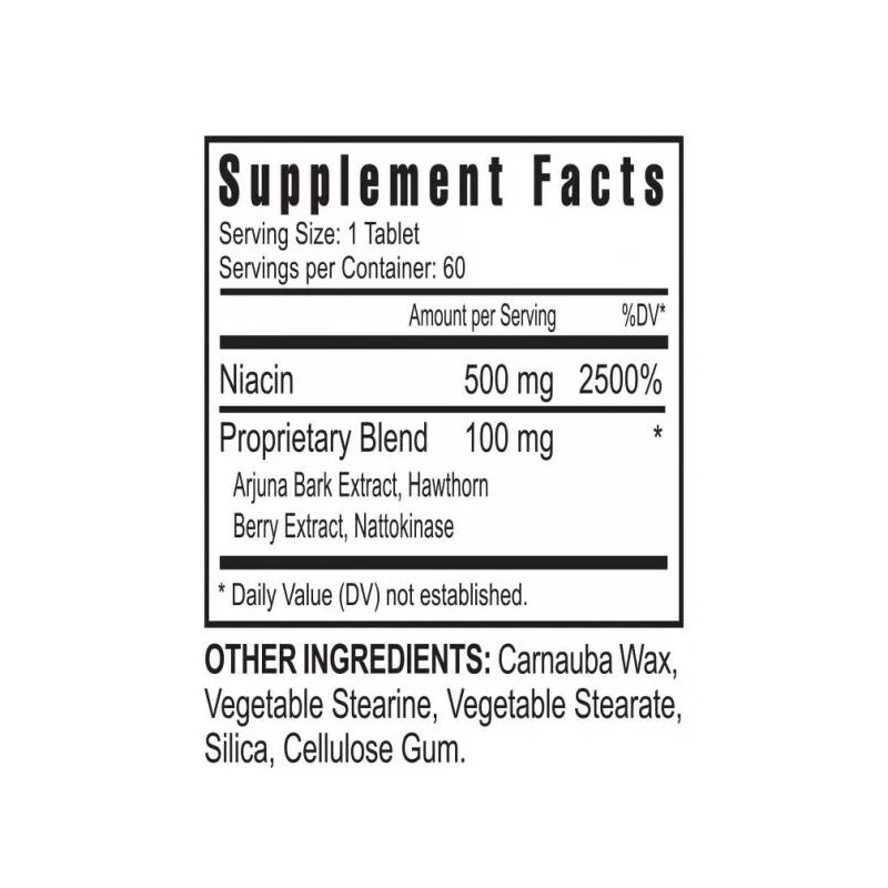 Youngevity Ultimate Niacin Plus / Cardiovascular Support - 60 Tablets