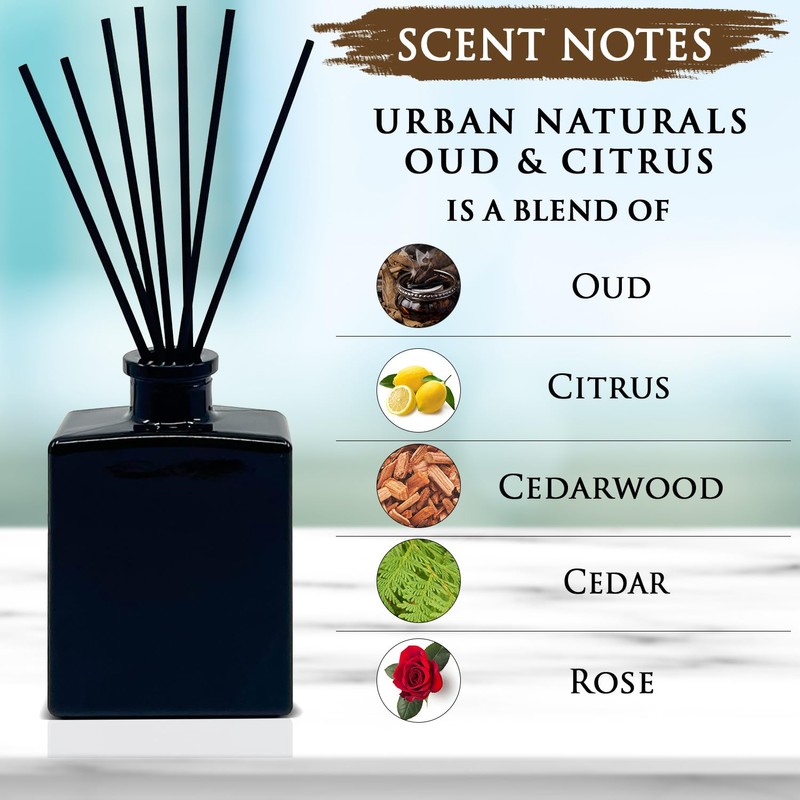 Urban Naturals Oud & Citrus Reed Diffuser Set – Made