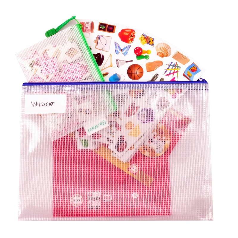 Tarifold Fr 509009 - 8 A4 Plastic Zip Document Sleeves