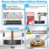 lleduli M8 Heavy Duty Rubber Leveling Feet, Adjustable Furniture Levelers
