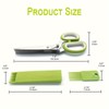 5-Blade Stainless Steel Herb Scissors for Kitchen Food Prep –