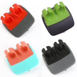 Pack of 4 Kitchen Vegetable Peelers, Palm Peeler, Universal Peeler, Rustproof, Modern Hand Peeler, for Fruit, Potato, Carrots, Cucumber (Black)