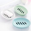 2-Pack Soap Dish with Drain Soap Holder Easy Cleaning Soap