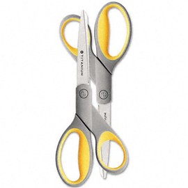 Westcott : Titanium Bonded Scissors, 8in, L/R Hand, Two per Pack -:- Sold as 2 Packs of - 2 - / - Total of 4 Each