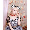 Clear Stone Cosplay Dog Headband Dalmatian, Unisex, Black