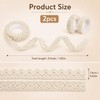 2Rolls 0.6" Wide 2 Yards Self-Adhesive Lace Tape Ribbon, Vintage