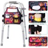 supregear Side Walker Bag, Walker Accessories Bag w/Cup Holder, Folding