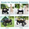 Babyjoy Wagon Stroller for 2 Kids Push Pull Double Stroller